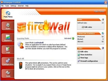 دیواره آتش رایگان اشامپو Ashampoo FireWall FREE