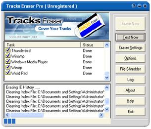 پاکسازی تاریخچه مرورگر Tracks Eraser Pro ردپا