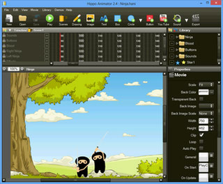 طراحی انیمیشن وب سایت Hippo Animator