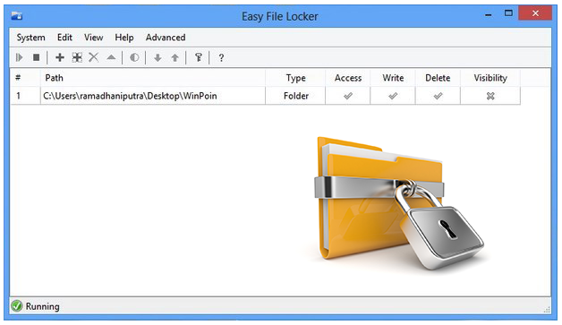 Easy File Locker محافظت از فایلها