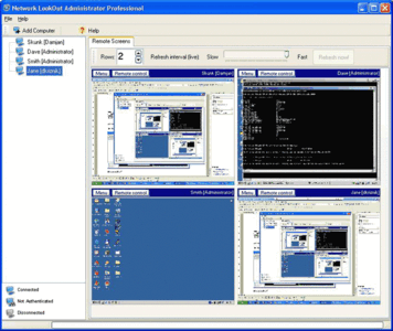 کنترل کامپیوترهای شبکه Net Monitor for Employees Professional