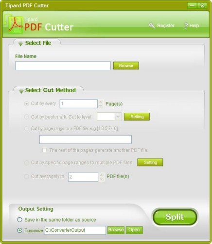 ویرایش پی دی اف Tipard PDF Cutter and Joiner