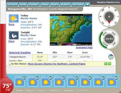 وضعیت آب و هوا Weather Watcher Live