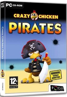 بازی کم حجم و سرگرم کننده جوجه دیوانه Crazy Chicken Pirates