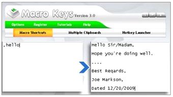 کلید میانبر Macro Keys