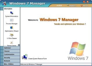 افزایش سرعت Windows 7 Manager