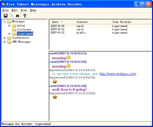 آرشیو چت یاهو مسنجر Super Yahoo Messenger Archive Decoder