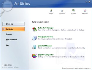 بهینه سازی سیستم Ace Utilities
