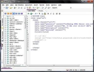 ساخت صفحات وب سایت CoffeeCup HTML Editor