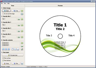 طراحی ساخت لیبل سی دی RonyaSoft CD DVD Label Maker