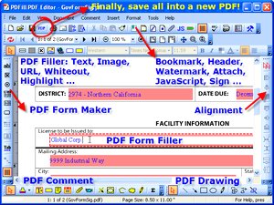 PDFill PDF Editor ساخت ویرایش پی دی اف