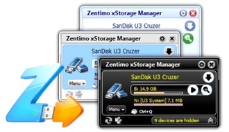مدیریت حافظه های اکسترنال Zentimo xStorage Manager