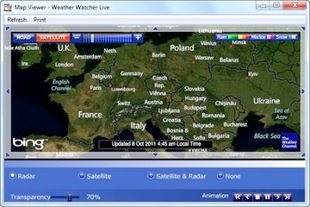 دمای هوای شهرها Weather Watcher Live