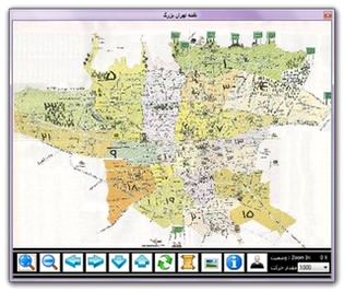 نقشه تهران Tehran Map