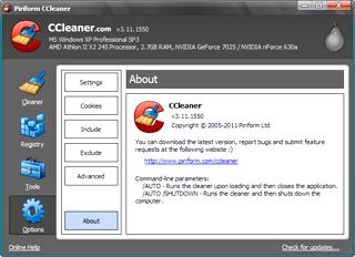 پاکسازی افزایش سرعت بهینه ساز CCleaner