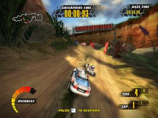 بازی اتومبیل رانی Jungle Racers
