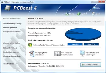 افزایش سرعت cpu کامپیوتر PcBoost