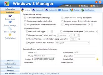 مدیریت ویندوز هشت Windows 8 Manager