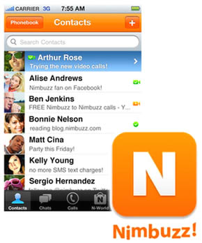 نیمباز برنامه چت برای اندروید Nimbuzz Messenger