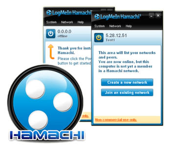 برنامه ایجاد شبکه مجازی Hamachi