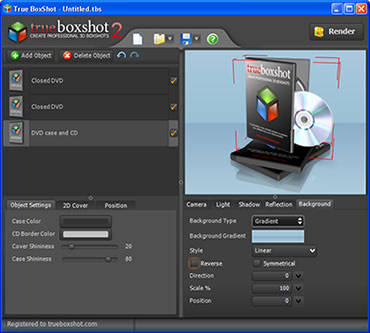 طراحی جعبه سی‌دی نرم افزار True BoxShot